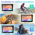 thumbnail image 2 of Carpuride Carplay y Android Auto, Pantalla Inteligente Ip67 para Estéreo de Motocicleta, Sensor de Luz (702), 2 of 7