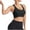 Black, variant on WCMZJ Sports Bra for Women High Support Molded Cup Strappy Running Sports Bras Workout Yoga Bra