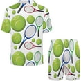 thumbnail image 4 of Sdmnsg-T Ensemble de Pyjama Coloré de Baseball Golf pour Femmes Shorts Ensemble Deux Pièces Manches Courtes, 4 of 8