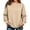 Khaki1, variant on Vrorvz Womens Sweatshirt Crew Neck Long Sleeve Tops Solid Color Loose Casual Sweatshirts Pullover Top