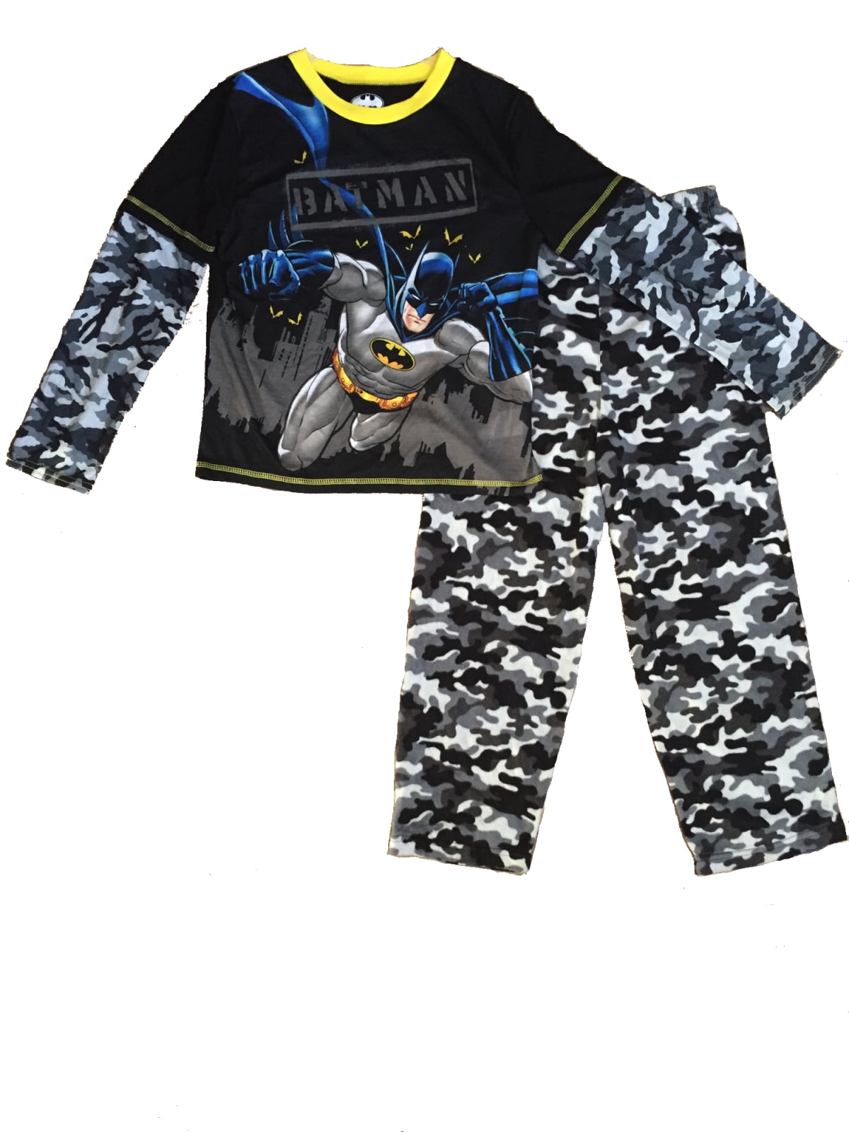 Official Batman Boys Pajama Cartoon Kids Long Sleeved Disney Night Suit Age 4-10 