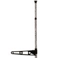 thumbnail image 3 of Benjara Laundry Pole with Metal Arms and 2 Hooks, Set of 2, Gray, 3 of 5
