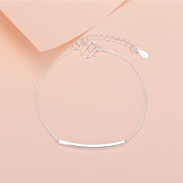 s925 pulsera de plata para mujer, tobillera con corazón de hueso de serpiente Gao Jiahui unisex