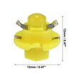 thumbnail image 3 of 10pcs DC 12V T5 B8.4D LED Lights Dashboard Light Yellow for Car Internal, 3 of 6