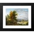 thumbnail image 2 of Wolfgang Adam Töpffer 18x14 Black Modern Framed Museum Art Print Titled - Wood Workers in Front of Further Landscape (1805), 2 of 5