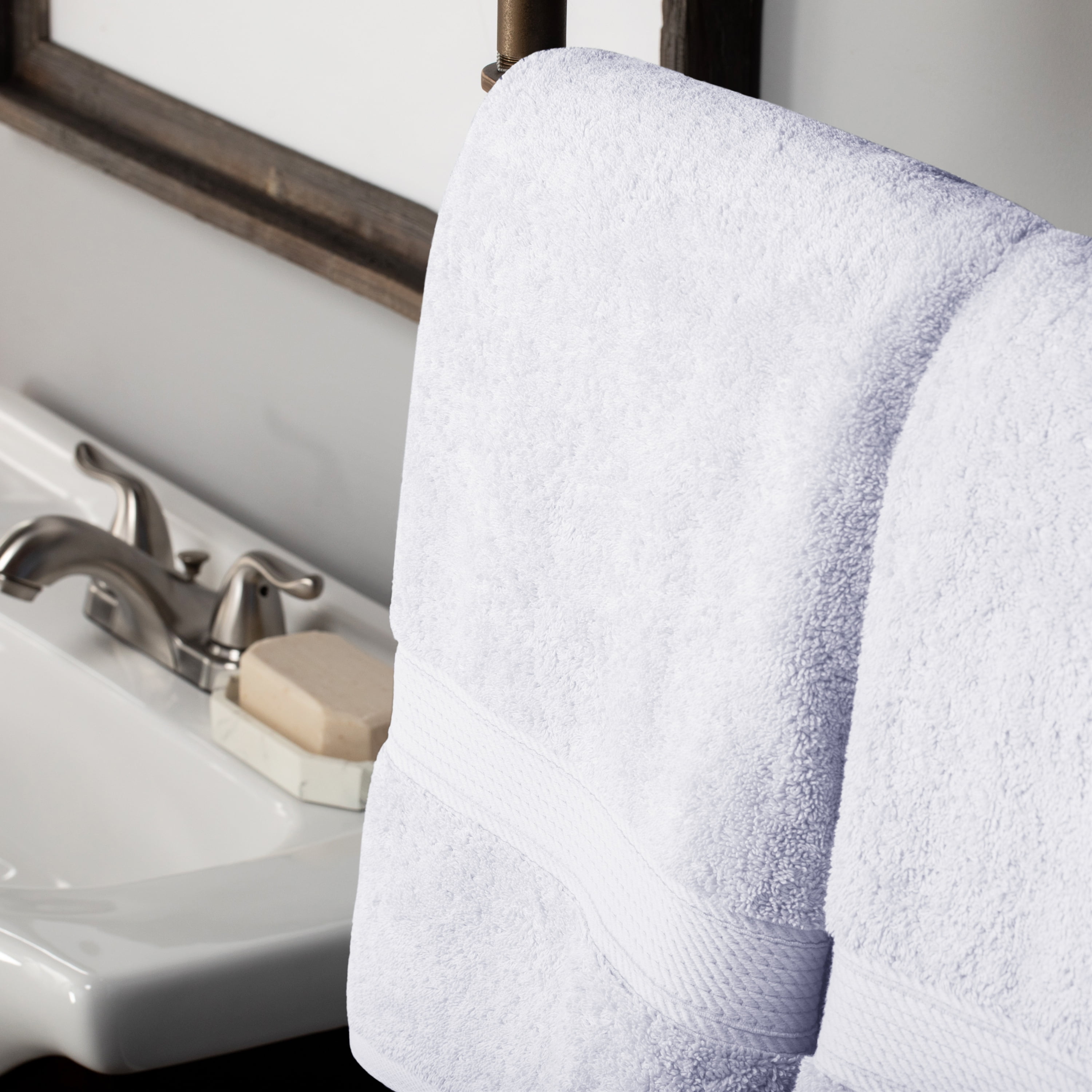 BNM Egyptian Cotton Heavyweight 2 Piece Bath Towel Set, Trendy Colors