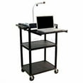 thumbnail image 3 of Luxor 34"H AV Cart - Three Shelves, Front Pullout, 3 of 3