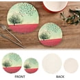 thumbnail image 5 of SKYSONIC Spring Tree Pink Blossom Pot Holders Trivets, 2 Pcs Heat Resistant Trivets for Hot Dishes,Birds Flock Cotton Thread Weave Trivet Mats for Hot Pads Pans Pot Bowl Teapot for Kitchen Decor, 5 of 7