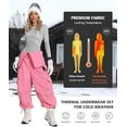 thumbnail image 5 of ANFERRY Womens Ski Thermal Set Quick Dry Breathable 2 Pieces Base Layers Seamless Crew Neck Warm Long John Underwear for Winter, 5 of 8