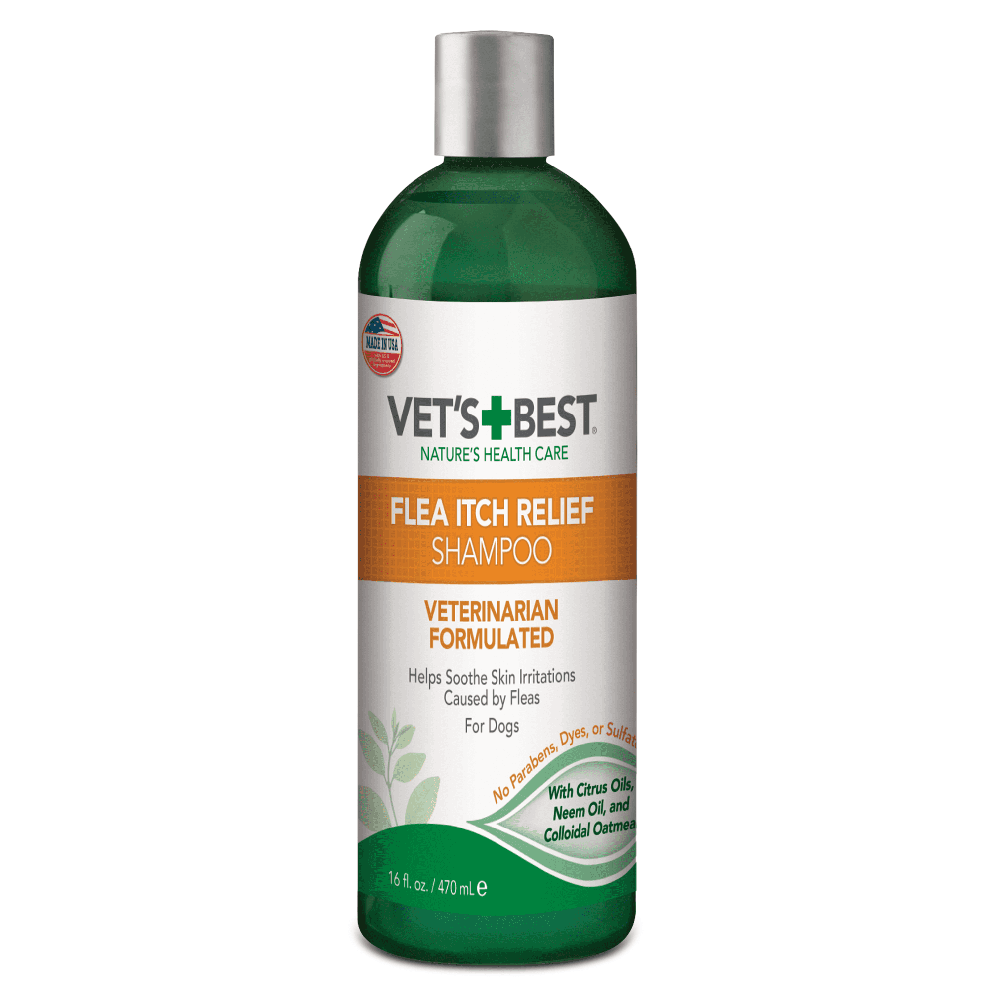 Vet's Best Flea Itch Relief Dog Shampoo Flea Bite Relief for Dogs Helps relieve Irritation