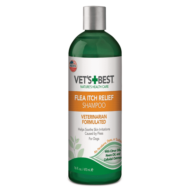 Vet's Best Flea Itch Relief Dog Shampoo Flea Bite Relief for Dogs