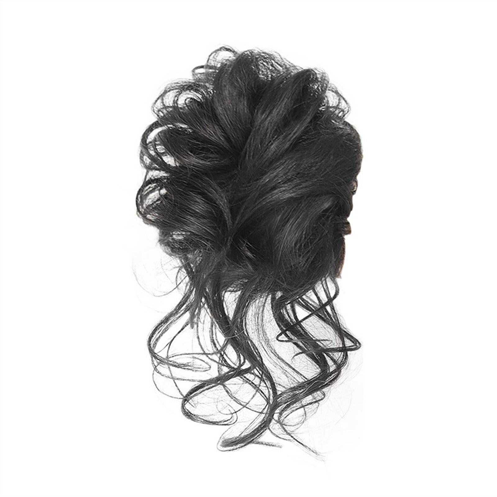 Bun Ponytail Chignon Brazilian Human Hair Curly Wavy Messy Bun Extensions Hair Pieces for Women Messy Bun Hair Piece Hair
