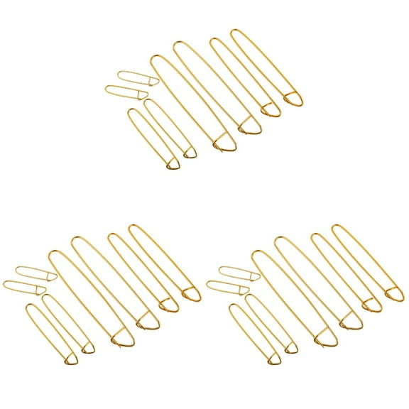 FENGGUIQU 24pcs Golden Holders Knitting Accessories for Crochet and Knitting Projects and Lightweight