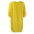 thumbnail image 4 of Green Tennis Dress, T Shirt Winter Sweater Knit Crewneck Long Sleeve Casual Sweatshirts Dress Boots For Women Black Dress Shirt Men Dresses Spring Cocktail Maxi Dresses Cocktail (M, Yellow) ZMTing, 4 of 4