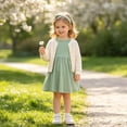 thumbnail image 5 of Lanbubble Toddler Girls Long Sleeve Dresses 2 Pack A-Line Casual Play Dresses 5-6Y, 5 of 8
