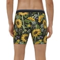 thumbnail image 4 of Salouo Sunflowers Pattern Men's Boxer Briefs, Soft & Breathable Underwear Elastic Waistband Briefs for Men,1-Pack, 4 of 7