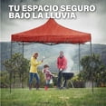 thumbnail image 4 of Carpa Toldo Plegable 3x3 Impermeable Retractil Jardin Onof Rojo, 4 of 6