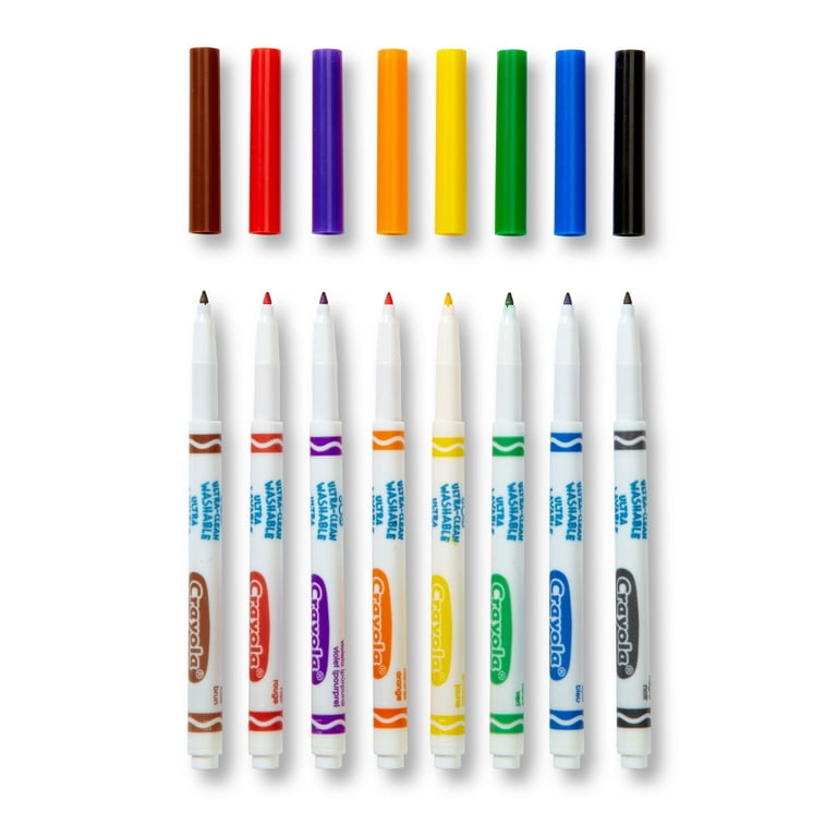 64 Crayola Washable Marker Set, Gift for Kids, Gel Markers Window  Markers/CH8/12