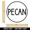 thumbnail image 2 of Pecan Flavor Scent Rounded Text Self-Inking Rubber Stamp Ink Stamper - Red Ink - Medium 1 Inch, 2 of 7