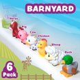 thumbnail image 3 of Juguetes de baño Barnyard de Tub Works, paquete de 6, animales de granja sin moho, 3 of 9