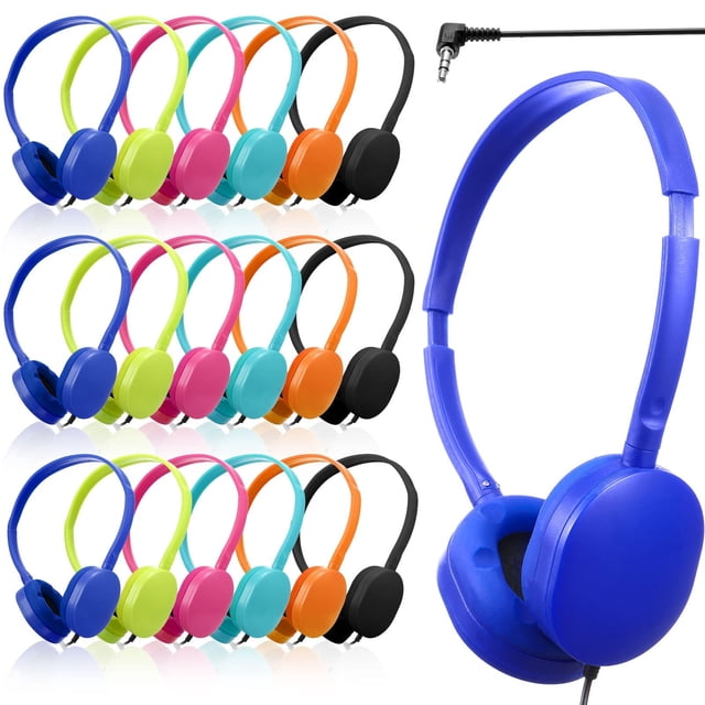 Paquete de 18 auriculares Bulk Classroom Konohan para niños y adultos