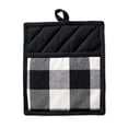 thumbnail image 2 of DII Black Buffalo Check Potholder & Dishtowel Kitchen Set, 2 of 10