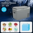 thumbnail image 2 of Mescukay 32QT/30L Portable Car Refrigerator Freezer - 12V/24V DC & 110-240V AC Power, Low Noise Electric Cooler for Camping, Travel, Truck, Home, 2 of 9