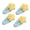 Yellow, variant on mdesiwst 4Pcs Hairpin Plush Star Shape Bang Hair Clamp Kids Warm Autumn Winter Hair Clip Firm Hold No Scratch Hair Accessory