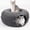 Dark Grey, variant on Cat Caves for Indoor Cats, Large Cat Tunnel for Multiple & Large Cats, Scratch Detachable Peekaboo Cat Cave Bed, Kitten Donut Kitty Hideaway Up to 45 Lbs : Pet Supplies