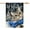 Blue, variant on Summer Garden Flag Cat Double Sided Small Burlap Seasonal Welcome Yard Decoration for Outside Porch