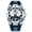 White shell blue, variant on 8 Men's Calendar Watch Quartz Tape Watch, Six-Pin Business Men's Watch