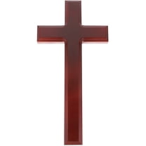 MIPCASE Wooden Cross Ornament Wall Mounted Elegant Jesus Cross 1Set Brown Home Office Occasions