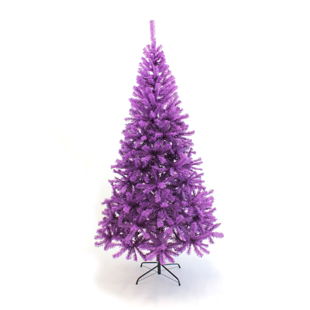 Photo 1 of (VISIBLY USED)  Perfect Holiday - 7 ft PVC Christmas Tree - Purple