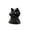 Yellow, variant on Mysterious Hooded Cat Figurine, Hooded Black Cat Figurine Gothic Wizard Statue, Mini Resin Cloak Cat with Big Green Eyes,Gifts for Cat Lovers