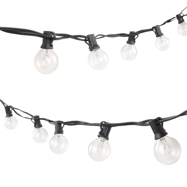 Serie de Focos Vintage (LED) 7.6 m 4 Watts 120 Volts, para uso en interiores o exteriores como salas, jardines y restaurantes. iluminacion Vintage Serie de Luces