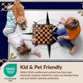 thumbnail image 4 of Design&I 8'x10' Ultra Soft Area Rug, Maritime Compass Rose Anchor Motif Sailor Knot Border Round Design None Fluffy Washable Non Shedding for Bedroom Living Room Under Sectional, 4 of 7
