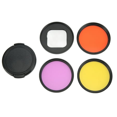 Image of Action Camera 52mm ND Lens Filter Red Yellow Purple Kit for HERO 9/10 Diving Photography