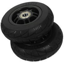 MUSEYA 2pcs Heavy Duty Caster Wheels for Cart Replacement Wheels Black PP Plastic for User