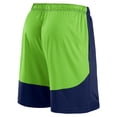 thumbnail image 3 of Men's Fanatics College Navy/Neon Green Seattle Seahawks Big & Tall Launch Shorts, 3 of 3
