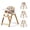 Natural Wood, variant on Momcozy 5-in-1 Convertible High Chair,Grows from Baby to Adult,308 lbs Capacity,Ergonomic&Adjustable