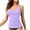 Purple, variant on Tankini Tops for Women Swimwear Top with Padded Tummy Control Bathing Suit Only Top No Bottom