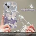 thumbnail image 3 of 3D Butterfly Bracelet Chain TPU Case For Xiaomi Redmi Note 12 12S 11 11S 10 10S 9 9S 8 Pro A1 A2 Plus 12C 10A 10C 9A 9C 9T Cover, 3 of 5