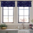 thumbnail image 3 of LALILO Kitchen Curtain Valance Colorful Tie Dye Boho Rod Pocket Window Curtain 52"x 18" Set of 2, 3 of 7