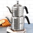 thumbnail image 5 of Korkmaz Mina Midi Stainless Steel 0.8 Liter Tea Pot and 1.6 Liter Kettle Set, 5 of 5