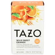 Tazo Decaf Herbal Wild Sweet Orange Tea Bags, 20 Count