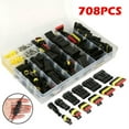 thumbnail image 2 of PENGXIANG 708/352Pcs Car Connector Plug Terminal Auto Sealed Waterproof Wire Connector Plug Kit Car Accessories, 2 of 11