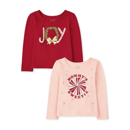 

The Children s Place Toddler Girls Long Sleeve Knit 2-Pack 12 Months - 5T
