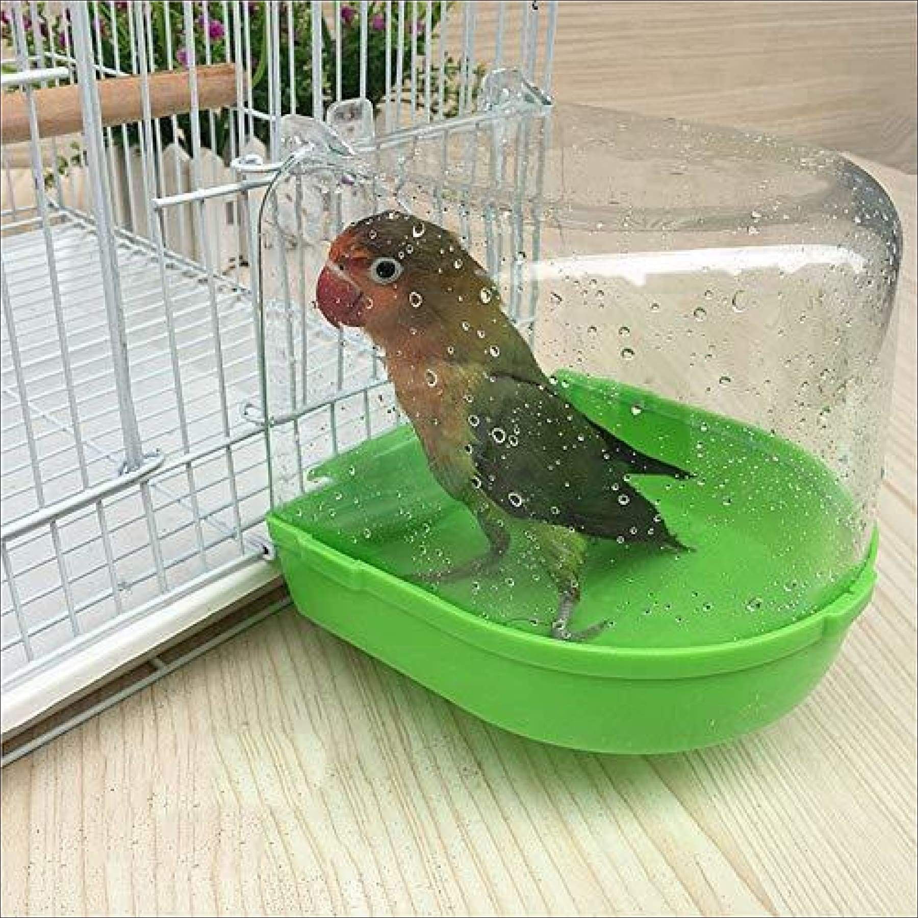Parrot Bird Bath, Hanging Bath for Bird Pet Birds Cage Hanging