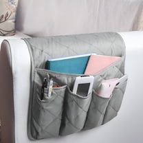 LAMIRO Sofa Couch Chair Armrest Organizer,Remote Control Holder Non-Slip Couch Sofa Chair Armrest Organizer with 5 Pockets Armchair Caddy Fits for Phone,Book,Magazines,TV Remote Control