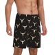 thumbnail image 2 of Balery Cow Skulls Pantalones cortos de pijama de punto de algodón para hombre con cinturilla y bolsillos-XX-Large, 2 of 6